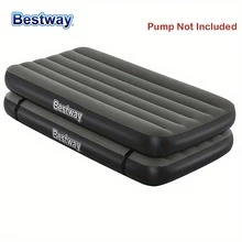 Bestway 67922 3-In-1 Inflatable Mattress, Inflatable Camping Mat, Inflatable Bed, Flocked Surface For Backpacking, Hiking, Portable Camping Mat - Black - View 9