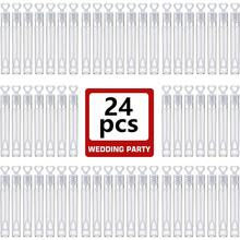 24/48/60pcs White Heart Shaped Bubble Wands Bulk Pack, Suitable For Wedding Party, Mini Heart Bubble Sticks, Bridal, Anniversary, Graduation, Birthday Supplies (Empty Bottle, No Bubble Liquid) - Multicolor - View 12