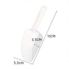 1pcs Mini Multi-Functional Ice Scoop, Flour Scoop And Measuring Scoop Set - Made Of Durable PP Plastic - Yellow - View 2