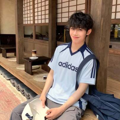 Adidas 阿迪達斯撞色翻領短袖POLO衫男運動休閒舒適上衣球衣