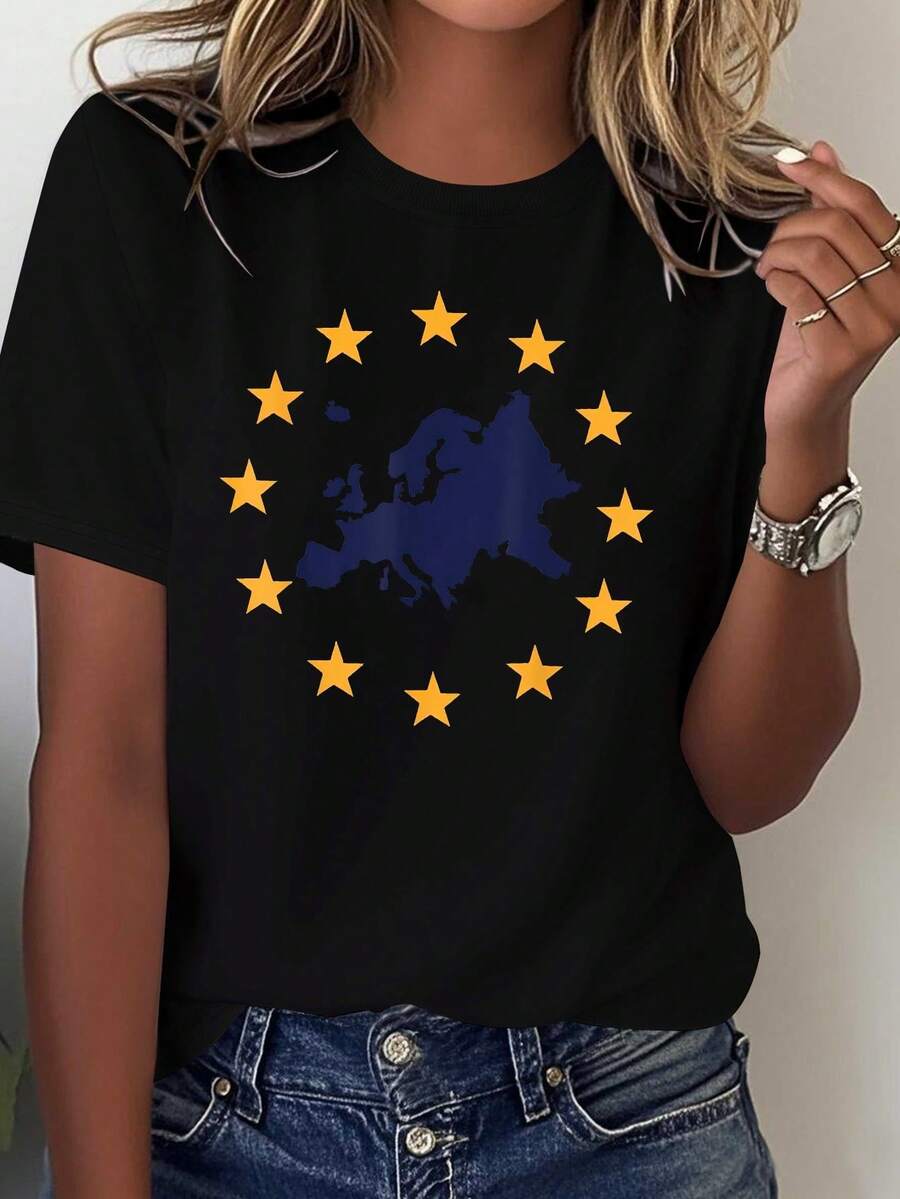 Women T-Shirts - Black - View 1