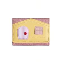 Colorful House Design Wallet, Korean Fashion Niche Brand Women's Tri-Fold Wallet - Multicolor - View 15