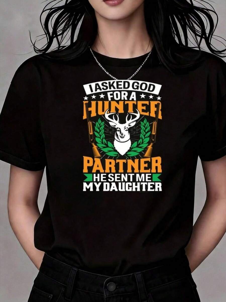 Camiseta de Diseño Exclusivo para Mujer - Negro - Ver 1