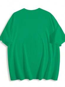 Premium Vintage Mexican Cotton T-Shirt, Siesta Style, Unisex, Essential Jersey - Timeless Slim Fit, Urban Style, White, With Graphics, - Green - View 4