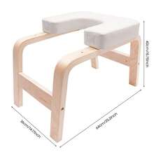 WUPYI Yoga Inversion Headstand Bench Wall Exercise Auxiliary Support Stable Structure Sponge Cushion Shoulder Neck Protection Handmade Craft Body Shaping Training Yoga Headstand Bench - White - View 5