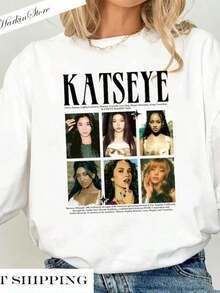 Camiseta de manga corta Katseye Girl Group, Camiseta vintage de música Katseye, Gráfico K-Pop de Katseye, Camiseta Katseye Beautiful Chaos, Katseye Gnarly 100% Algodón - Blanco 3 - Ver 6