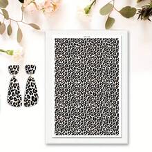 1pc Colorful Flower Leopard Pattern Print Polymer Clay Transfer Paper, Suitable For Creating Jewelry, Earrings, Transfer Paper DIY Handmade Mold - 1Pc - View 25