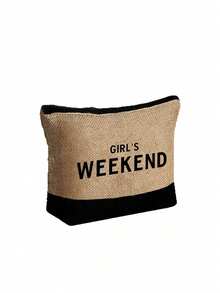 Beach Letter Print Canvas Tote Bag, Minimalist Linen Material, Reusable, Can Be Used As Shopping Bag, Makeup Bag, Holiday Gift Bag, Ideal For Vacation Travel (Khaki Color), Summer Essential, Suitable For Vacation, Daily Use, Birthday, Holiday, Back To School, Beach, Travel, Commute, Business, Student, Picnic, Camping, Supermarket Shopping, Daily Storage And Other Occasions. - Multicolor - View 14