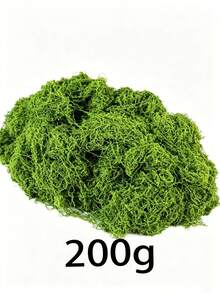 人造绿色苔藓垫，逼真仿真草坪地毯，可裁剪可水洗，抗紫外线合成苔藓地毯，免维护，适用于绿植墙、微景观花园、后院装饰、婚礼装饰、室内外DIY场景 - 綠色 - 查看 8