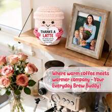 1pc Pink Cute Coffee Cup Design Makes It Instantly Enhance The Mood, Symbolizing A Warm And Comfortable Hug. Perfect Companion For Any Workstation! This Small Gift Can Be Used As A Teacher's Gift, A Teacher's Gift, A Teacher's Birthday Gift And A Teacher's Thank-You Gift. It Constantly Reminds The Unbreakable Connection Between Teachers And Students. - Multicolor - View 4