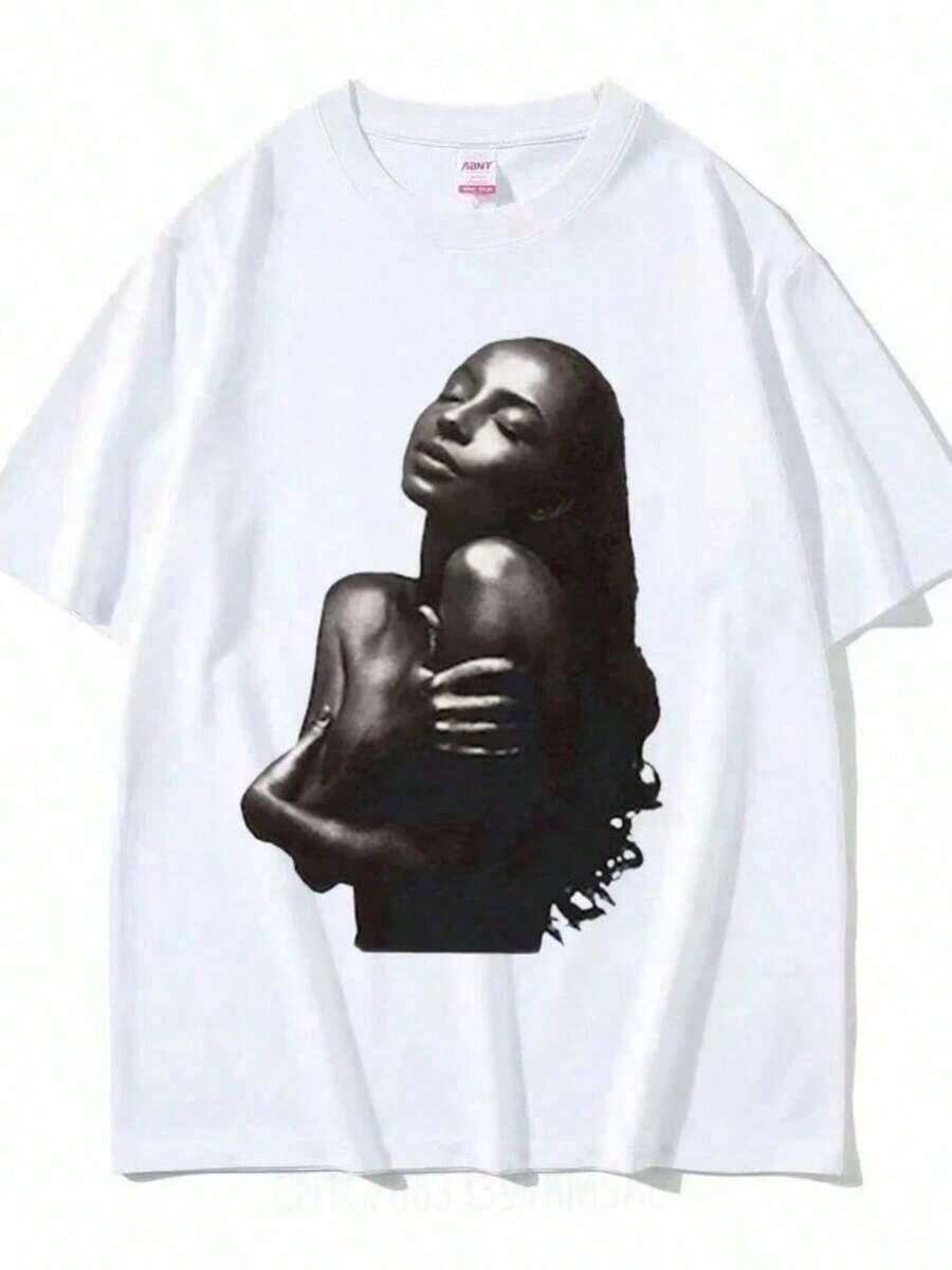 Camisetas de Verano Retro Portrait 2025 Tylers Thes Creatorsa, Camiseta de Streetwear de Verano para Hombres y Mujeres, Top Casual Harajuku Y2K Hip Hop Rapper Singer, Ropa de Verano Holgada y Cómoda - Blanco 4 - Ver 1