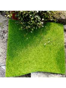 5 Packs Of 9.8 Inch Artificial Grass Turf, Suitable For Craft Decoration, Miniature Decoration Projects, Indoor/Outdoor Carpets, Green, Durable And Easy To Maintain, Applicable For Patios, Lawns, Model Lawns, Can Be Used For DIY Fairy Garden Accessories And Decoration Sets - A - View 8