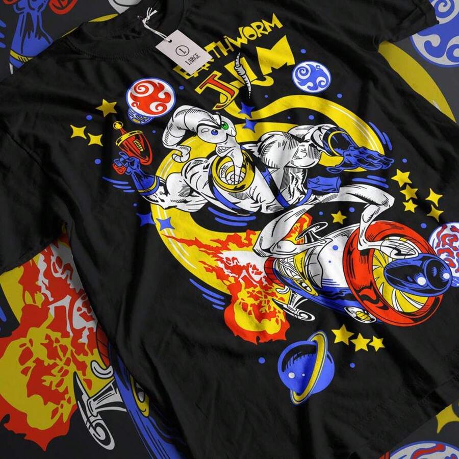 Camiseta de manga corta Heroes Vintage T1EE de 220 g, de algodón puro, para hombre y mujer. Tejido grueso, resistente a las arrugas y que no se deforma fácilmente. Estilo sencillo y versátil, ligero y transpirable, perfecto para ir al trabajo, viajar, acampar, ir de compras y para el tiempo libre diario. - Negro - Ver 1
