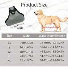 可调节公狗尿布，可水洗宠物生理裤，适用于贵宾犬、柯基犬、柴犬等犬种，户外如厕训练牵引绳 - 灰色 - 查看 3