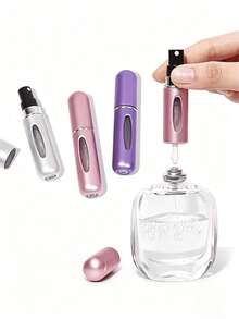 1-3-5pcs 5ml Refillable Perfume Spray Bottles, Multifunctional Mini Travel Gadgets, Essential For Women's Travel, Camping And Vacation, Gift For Women - Multicolor - View 1