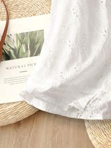 Blusa casual, cómoda y elegante de color azul marino para primavera y verano - Blanco 3 - Ver 5