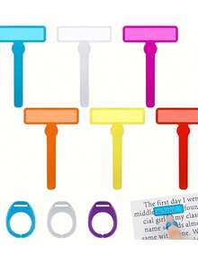 1 Set Of Reading Guide Strips, Finger Highlighters And Focus Tools, Suitable For Students, Readers With Attention Deficit, Magnifiers, Reading Disability Aids, Special Education School Supplies, Essential For Teachers - Multicolor - View 6