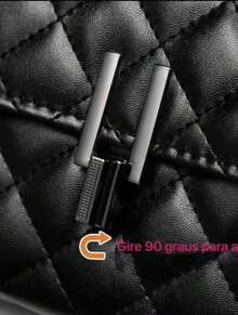 Women's Crossbody Shoulder Bag With Chain Strap (6620) - 黑色 - 查看 7
