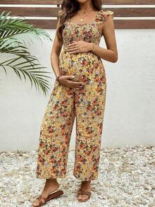 Mono sin mangas de maternidad, sencillo y de moda, adecuado para el verano - Multicolor 2 - Ver 3