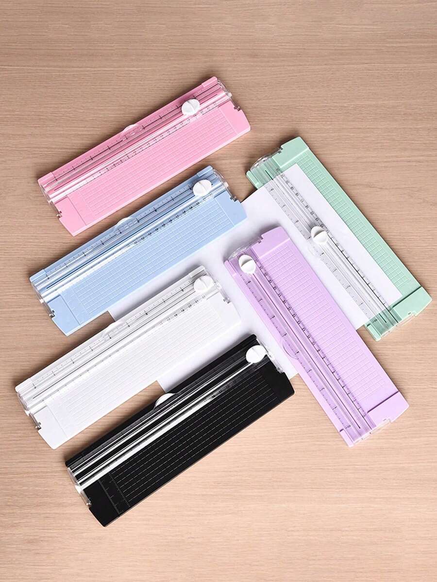 Máy cắt giấy A4 (1 chiếc), thích hợp cho việc làm thiệp DIY, cắt thủ công, nghệ thuật giấy, vận hành bằng tay, nhỏ gọn, lý tưởng cho người có sở thích và sử dụng trong văn phòng. - Nhiều màu - Xem 1