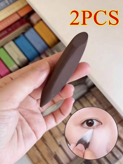 2/1pc Mini Finger Makeup Sponge, Makeup Blender Puff For Concealer, Highlighter, Suitable For Under Eye And Nose