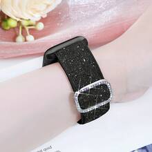 柔軟彈性手錶錶帶,適用於 38mm、40mm、41mm、42mm、44mm、45mm、46mm 和 49mm 尺寸,適合女性,由柔軟尼龍彈性材質製成,單環設計,相容於 Series 1、SE、Ultra 和 Series 10、9、8、7、6、5、4、3、2、1 - 彩色 - 查看 16