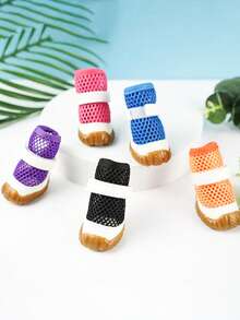 Zapatos de malla transpirable y suela blanda para mascotas, zapatos para caminar al aire libre para mascotas a prueba de agua y antideslizantes, zapatos ligeros para correr al aire libre para mascotas con suela de goma elástica y suave, antideslizante y resistente al agua, artículos para mascotas - Multicolor - Ver 6