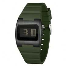 SANDA. SANDA Men's Silicone Strap Digital Display Watch - Multifunctional Waterproof Luminous Everyday Wear Wristwatch - 2214J - View 11