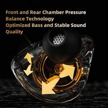 QKZ 15D 动态环绕立体声双动圈入耳式游戏耳机，降噪立体声音乐耳机，有线运动游戏耳机 - 查看 5