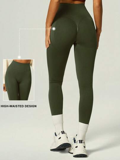 UONNOU Quần legging nữ cạp cao không đường may, siêu mềm mại và co giãn, thích hợp cho mùa xuân/hè.