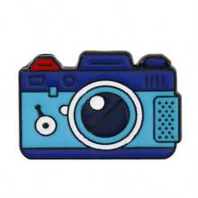 Men's Cartoon Anime Badge Brooch, Creative Camera Pin - Black - View 15