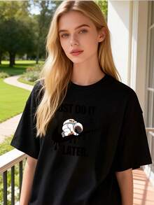 Women T-Shirts - Black - View 1