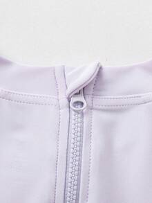 Balabala Traje de baño de una pieza para niñas verano 2026, traje de baño con falda con volantes y protección UV para adolescentes, traje de baño lindo de princesa para fiestas en la playa o la piscina - Tono morado - Ver 8