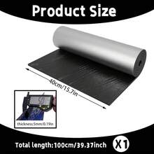Revestimiento Impermeable Autoadhesivo para Tanque de Inodoro 100x40cm, Alfombrilla Anticondensación para Protección de Baño, Bañera, Ducha y Lavabo - A - Ver 7