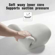 Juego de Reposacabezas y Soporte Lumbar Ergonómico para Auto, Cojín de Espuma Viscoelástica para el Cuello, Funda de Felpa Transpirable, Comodidad Interior Universal para Vehículos - 1 juego Marrón - Ver 5