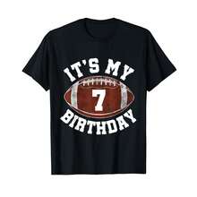 Camiseta unisex de manga corta, Es mi 7º cumpleaños, niño de 7 años, jugador de fútbol, camisetas para niños, playeras hombre, spiderman, ,  mujer, romwe men, boho chic, regalos para maestros, camiseta de mujer, atuendos curvy para hombres, y2k - Negro - Ver 6