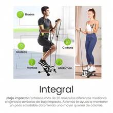 Mini Escaladora Portátil Pantalla Lcd Con Bandas Resistencia - Negro - Ver 6