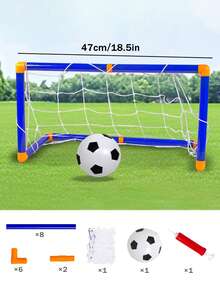 Portable Disassembled Football Goal Frame Toy, Suitable For Indoor & Outdoor Use, Christmas, Halloween, Birthday Gift - 彩色 - 查看 10