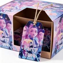 25入 2026新款 K-Pop D-Emon Hunter 女團禮物吊牌大包組 預打孔附麻繩 全息偶像角色藝術 粉絲派對裝飾用品 隨機款式 - 彩色 - 查看 2
