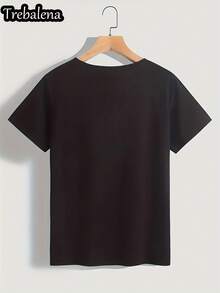 Talla Grande - Camiseta de Cuello Redondo Talla Grande con Letras Coloridas "No Hay Familia Como la Que Tengo" - Camiseta de Manga Corta Talla Grande - Top Casual de Moda para Verano y Primavera - Ropa de Mujer para el Día de la Madre/Día de los Caídos/Juneteenth 0XL-4XL - Negro7 - Ver 2