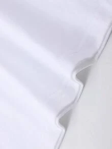 Camiseta casual holgada de manga corta para mujer, top básico, única para relajarse, la primera opción para regalos navideños, adecuada para la ropa de mujer de primavera y verano. Camiseta de manga corta 100% algodón. - Blanco - Ver 5