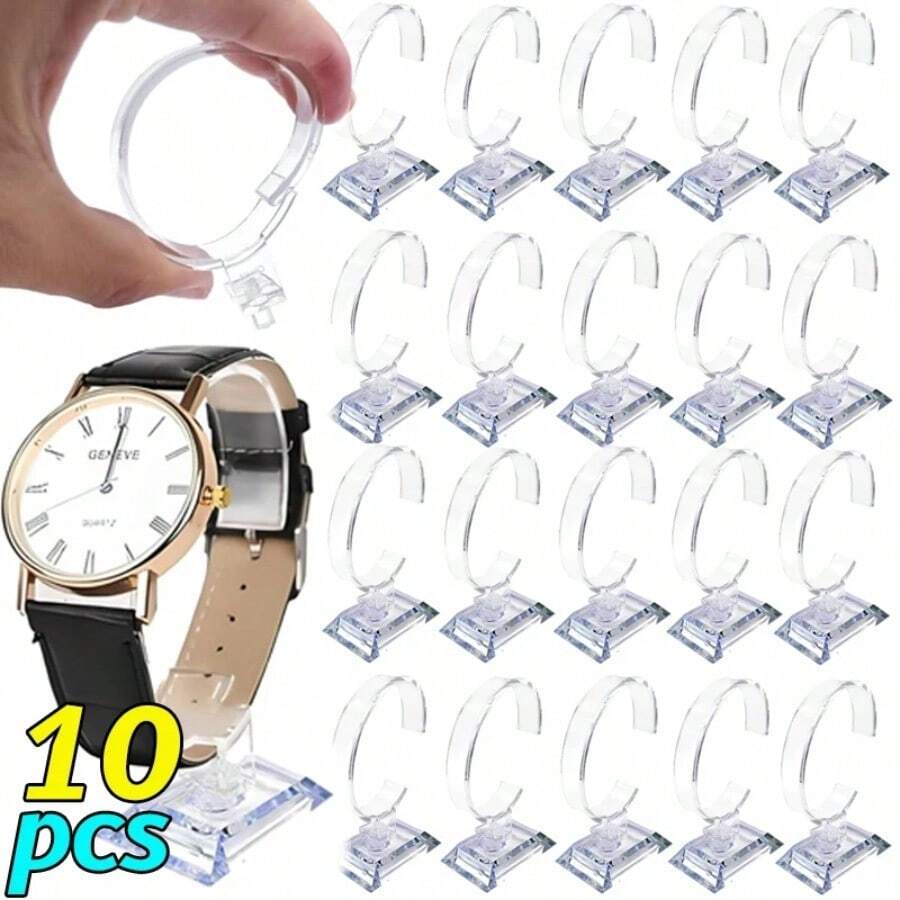 Detachable Watch Jewelry Display Holder C-Circle Acrylic Transparent Decorations Stand Retail Showcase Bracelet Storage Rack - Multicolor - View 1