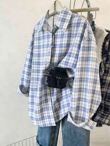 Blusa de mujer, estampado de rayas de limón, diseño fresco y ligero, camisa estilo Ins, blusas de mujer sueltas de manga larga casual de doble uso, regalo para la mejor amiga y la novia, camisa de regalo divertida, nueva blusa de mujer de otoño e i - Multicolor 4 - Ver 5