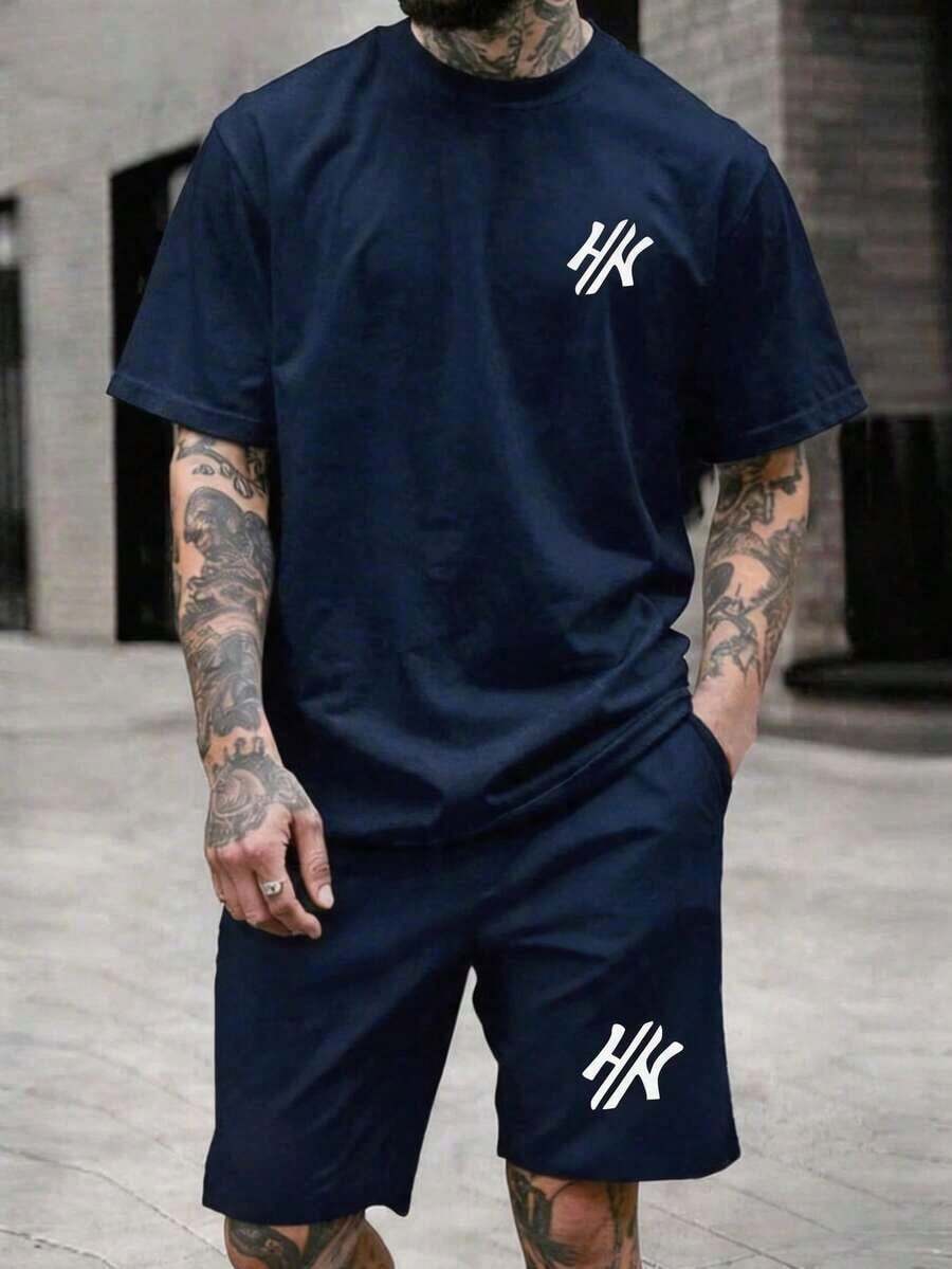 verano Cuello redondo playeras de hombre gym Ocio vacaciones alta calidad camisas para hombre Estampados de moda Y2K ropa de hombre sudadera para festival conjuntos de hombre regalos para hombre México local - Azul - Ver 1