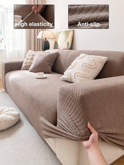 1 pièce Housse de canapé universelle toutes saisons, housse de canapé élastique multifonctionnelle enveloppante, lavable en machine, convient pour la chambre, le salon, le mobilier de bureau, protection contre la poussière, décoration d'intérieur