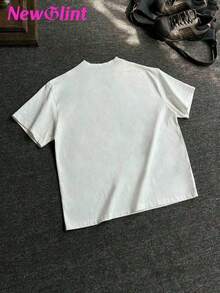 Comprar camisetas de mujer con tiempo limitado. Camisetas casuales con letras para mujeres. Camisetas con estampado. Se ha lanzado un nuevo modelo de camiseta. Camiseta gráfica de manga corta, camisetas casuales para mujeres, camisetas de algodón, tops de verano para mujeres, camisetas con estampado divertido para mujeres, camisetas suaves y cómodas para uso diario, regalo diario, camiseta. Top de verano para mujer, camiseta con estampado gráfico divertido, camiseta casual y suave de algodón puro con estampado. - Blanco - Ver 4