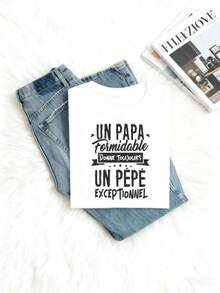 Camiseta Excepcional de Pepe| Negro, Talla S, Estampado Gráfico, Camiseta Casual de Corte Holgado para Mujer, Uso en Todas las Temporadas. - Blanco - Ver 4