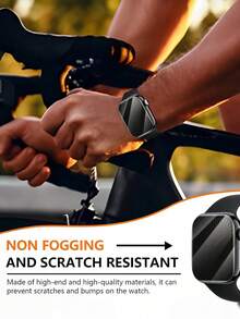 Gorilla Hero 3pcs - Soft Film Anti-Peeping Watch Protector, Anti-Peeping Feature Protects Your Privacy And Security At All Times, High-Definition Craftsmanship Ensures Flight Slide Rule And Chronograph Dial Display Without Color Distortion, Soft Film Material With Anti-Daily Collision And Edge Cracking Design, Suitable For Daily Carry And Light Use. Applicable For Business Travel, Flight, Driving Navigation, Business Meetings And Other Scenarios, Installation Method Is Pure Manual Application - Black - View 8