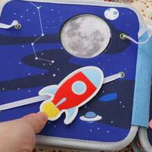 Baby's Early Cloth Book, Enhance Baby's Cognitive Ability, Colorful Cloth Book - Captivating Visual And Auditory Training With Cartoon Animal Tails, Soft Polyester, Children's Learning Toy, Durable Anti-Tear Waterproof Early Education Cloth Book, Stimulate Baby's Tactile And Visual Cognitive Awakening, Suitable For Christmas, Birthday And Other Holiday Gifts! - Multicolor - View 8