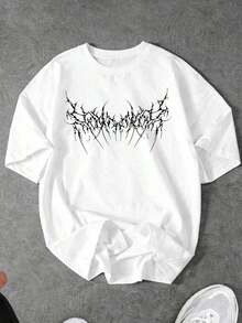Las camisetas de mujer, especialmente las holgadas, son prendas esenciales para lucir un estilo personal. Las camisetas deportivas informales de manga corta con estampados son una opción ideal para el verano.Suitable for spring, summer and autumnmaija - Blanco - Ver 2